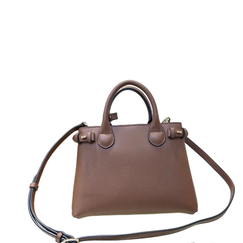 Handbags - Elegantly structured House Check gingham and leather tote with removable shoulder strap