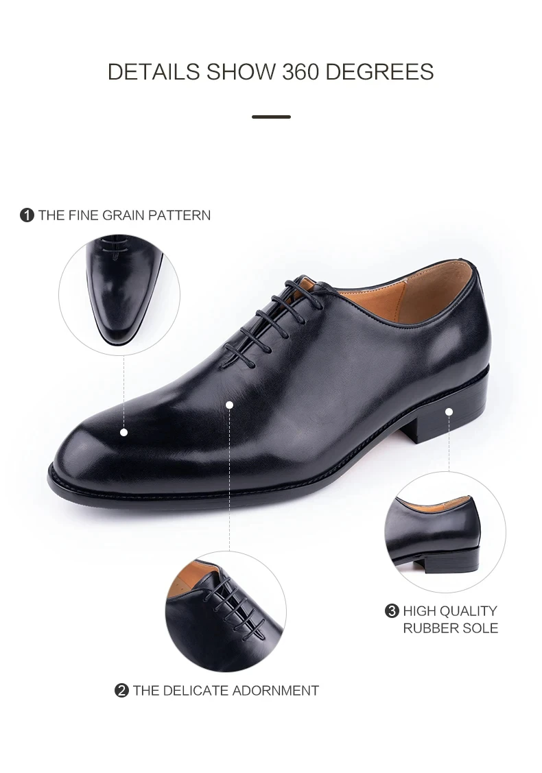 Successful men's leather shoes high quality handmade casual business office work shoes gentleman lace up comfortable